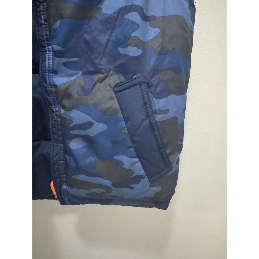 Gap Kids Boys‎ Reversible Puffer Best Blue Camo Size Small